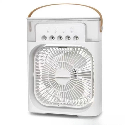 Ventilatore Portatile con Luce LED e Batteria Ricaricabile