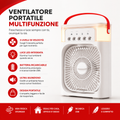 Ventilatore Portatile Ricaricabile LED – Potente, Silenzioso e Multiuso